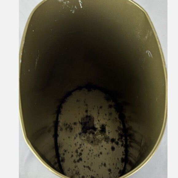 Vintage 70s 80s Cheinco Blue Rainbow Metal Tin Trash Can Wastebasket Retro - Picture 6 of 7